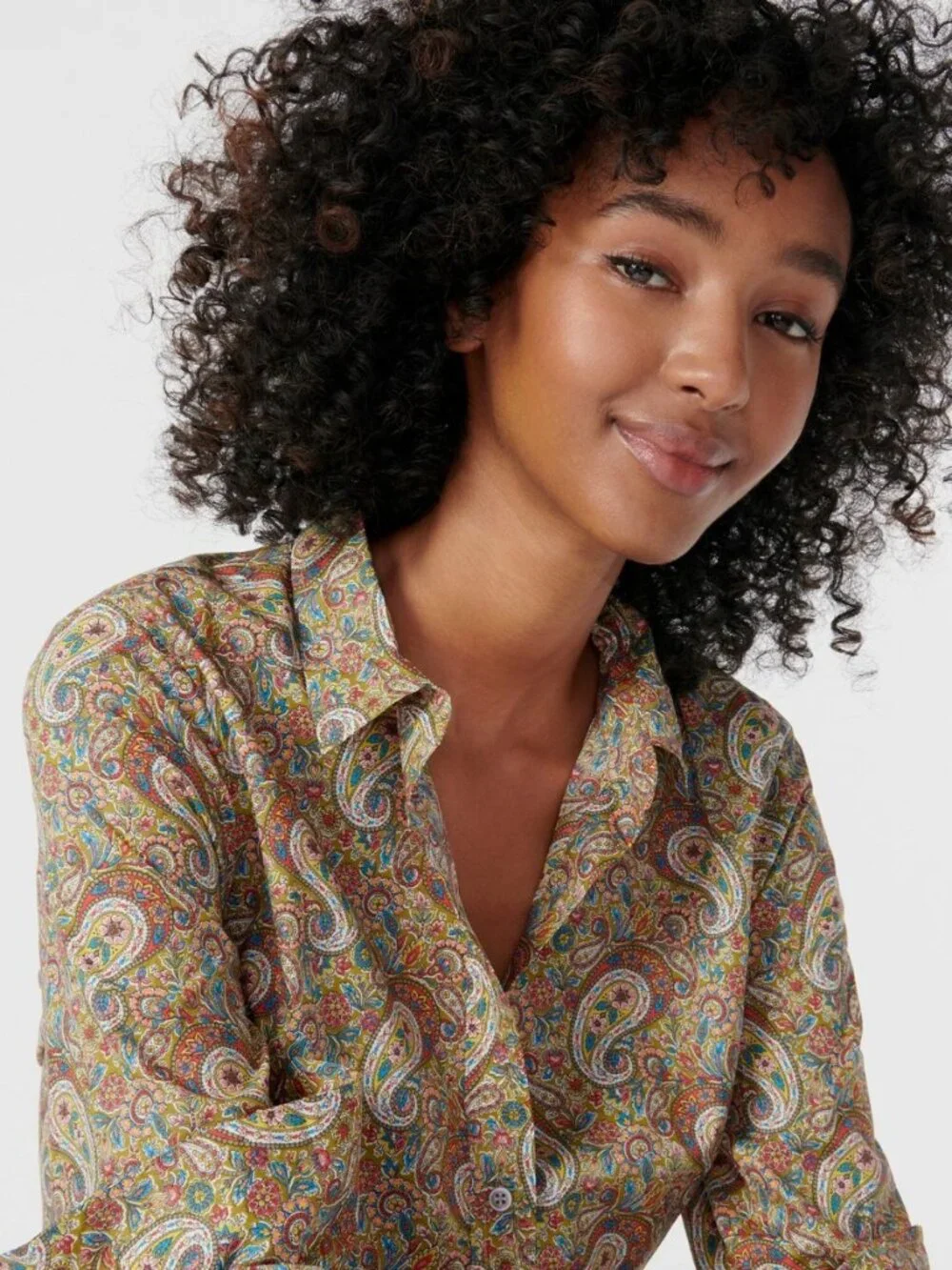 J. Crew Slim Perfect Shirt in Liberty Lee Manor Paisley - Size 8